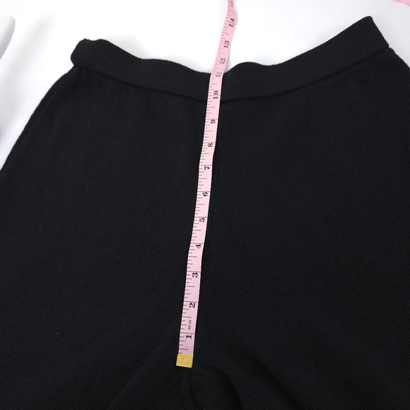 St. John Caviar Wool Blend Wide Leg Pull On pants size 4 - Picture 5 of 8